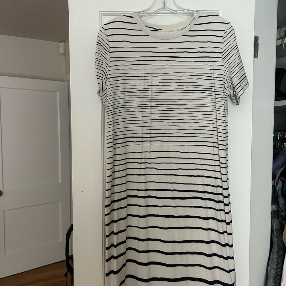 Striped Black and White Dress